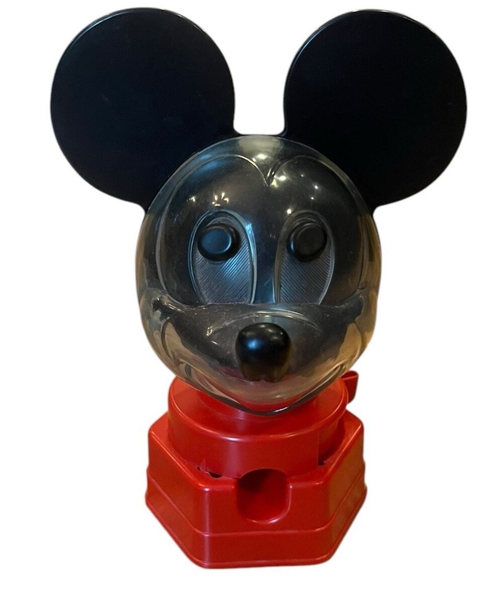 Mickey Mouse Gum Ball Machine Hasbro USA 1968 Vintage Rare 9" tall display candy